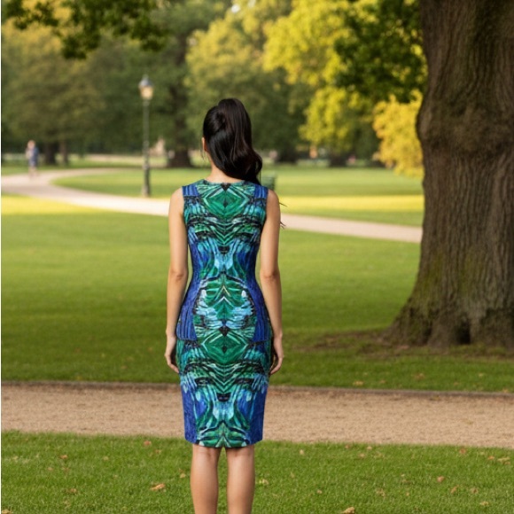 Laundry by Shelli Segal Sleeveless Abstract Mini Dress By Nordstrom - Picture 2 of 10